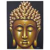 Buddha Canvas Wall Art - Gold Sand Finish