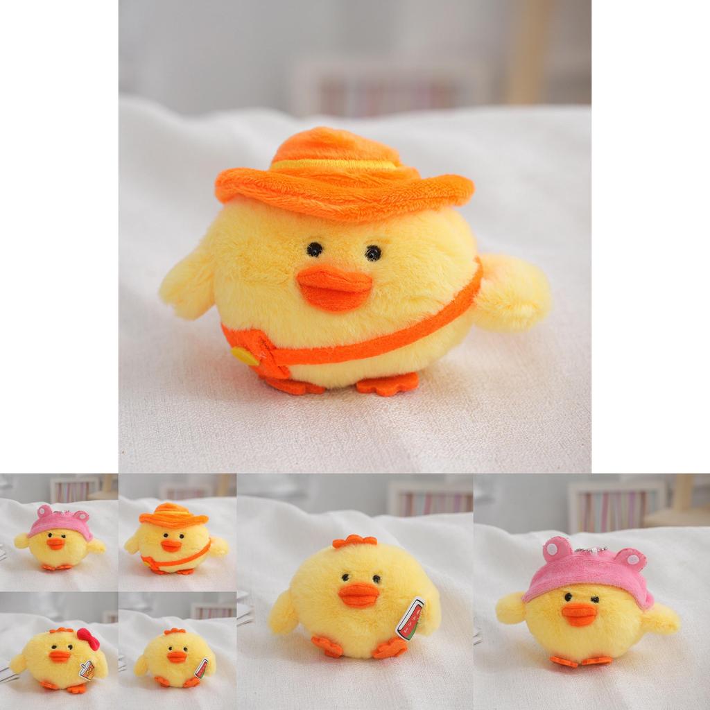 Adorable Plush Chicken Bag Charm Cute Keychain Soft Toy Perfect Birthday Gift