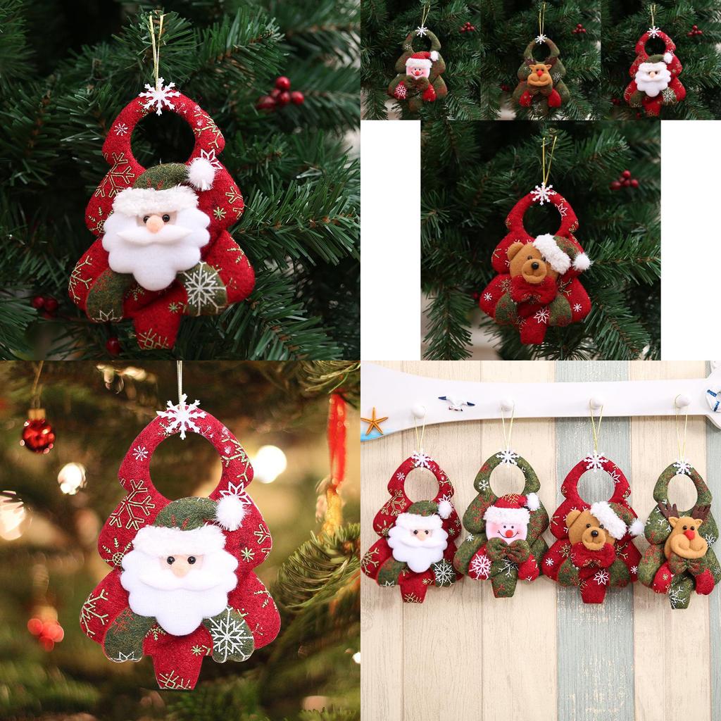 Cozy Festive Collection Of Christmas Plush Decorations For Doors Featuring Santa And Friends