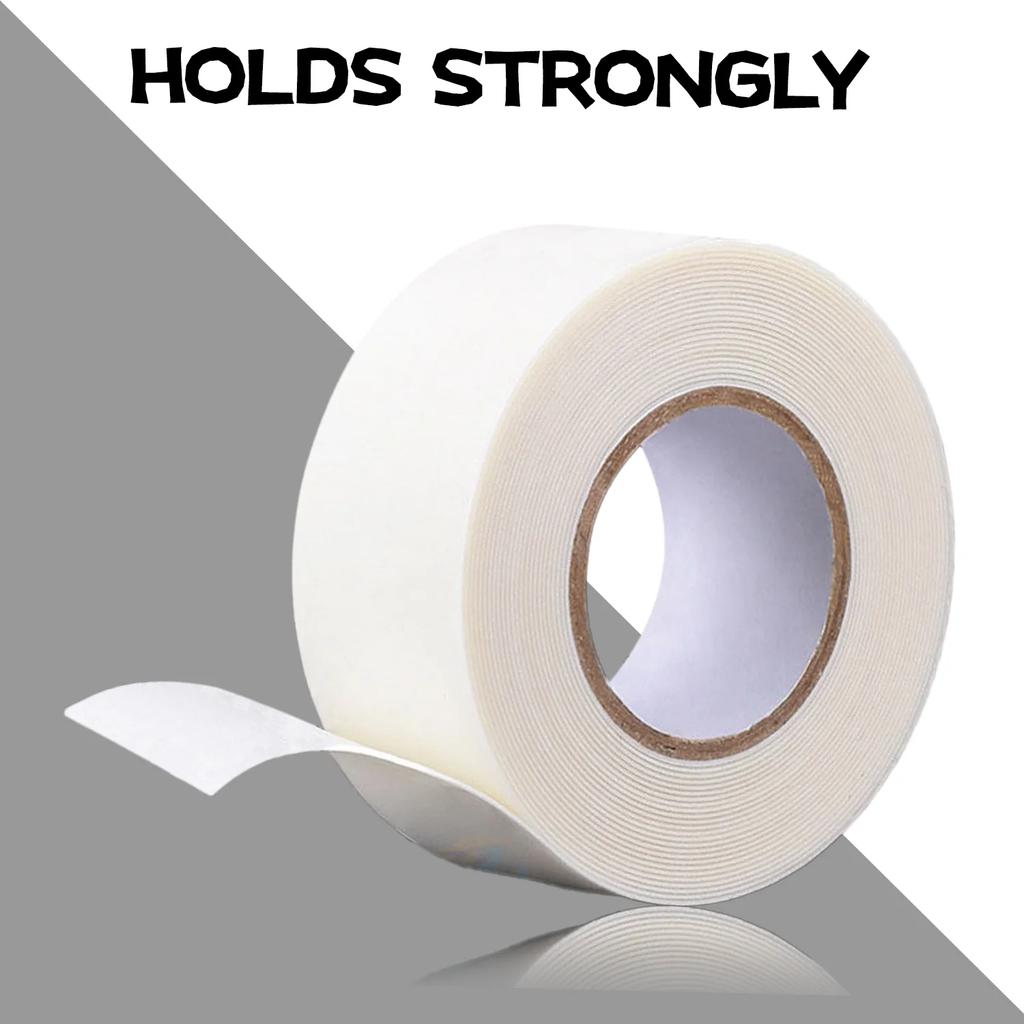 Super Strong White Double Sided Foam Tape Waterproof Adhesive Mounting Pad for Wall Fixing, Anti-Collision and small Items