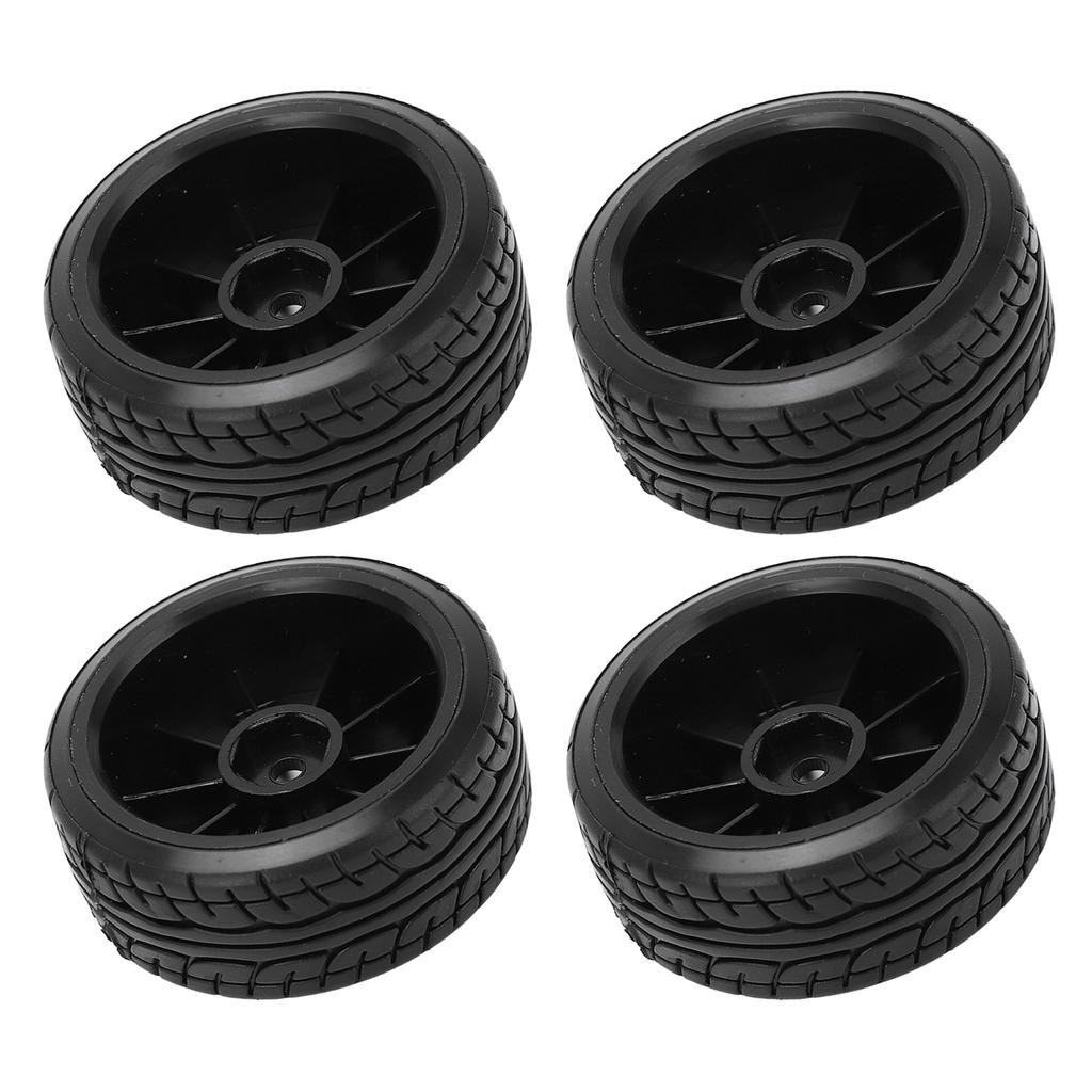 4PCS 1 10 Drift Car Tires Hard Tyre for Tamiya TT02 On Road Drifting Car RC Rubber Tires and Wheels Set Black