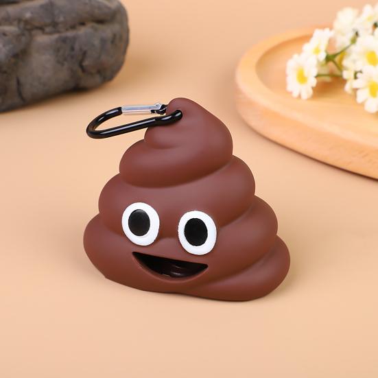 Poop Bag Dispenser One-Handed Easy Draw Leak Proof Dog Waste Bags Pet Waste Bag Dispenser with Carabiner