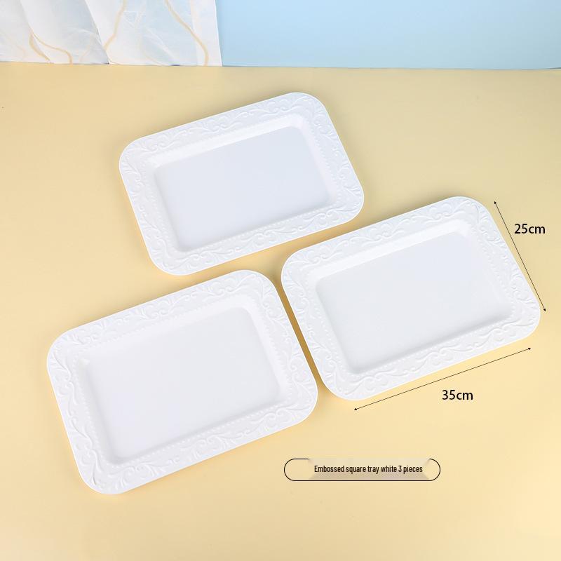 Trzypoziomowy europejski stojak na ciasto do popołudniowej herbaty - Kreatywna wielowarstwowa plastikowa taca na desery i talerz na owoce