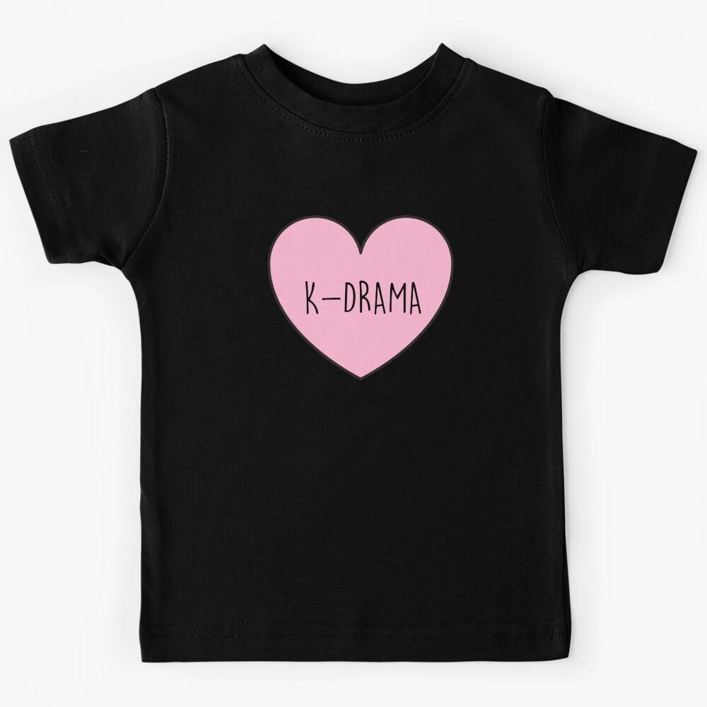 I Love K-Drama Heart Kids T-Shirt 130