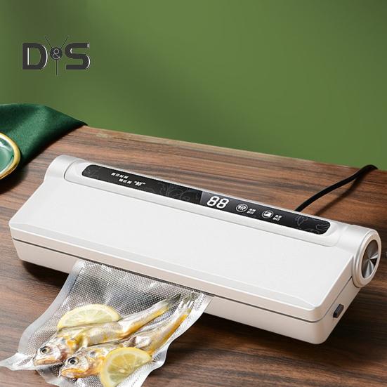 Food Vacuum Sealer Machine with Vacuum Bags Digital Display 60KPa Strong Suction Easy to Use Dry Wet Dual Use Vacuum Sealer