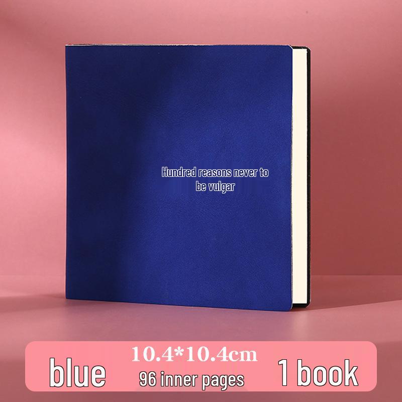 Stylish Cartoon Stamp Mini Notebook: Cute, High-Value, Simple Square Pocket Journal