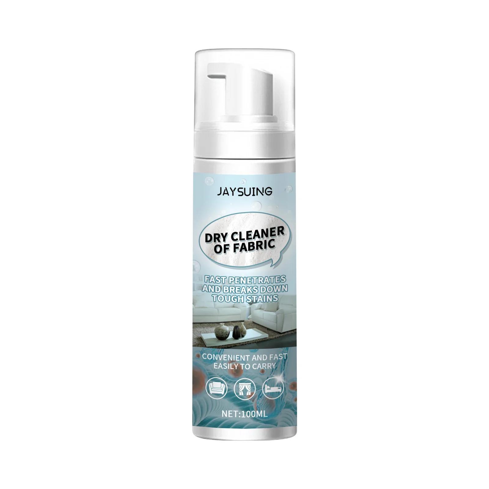 

Jaysuing 100ml Fabric Foam Cleaner Furniture Stain Remover Sofa Cloth Carpet Curtain Stubborn Stains Cleaning Dry Cleaning Spray 100ml