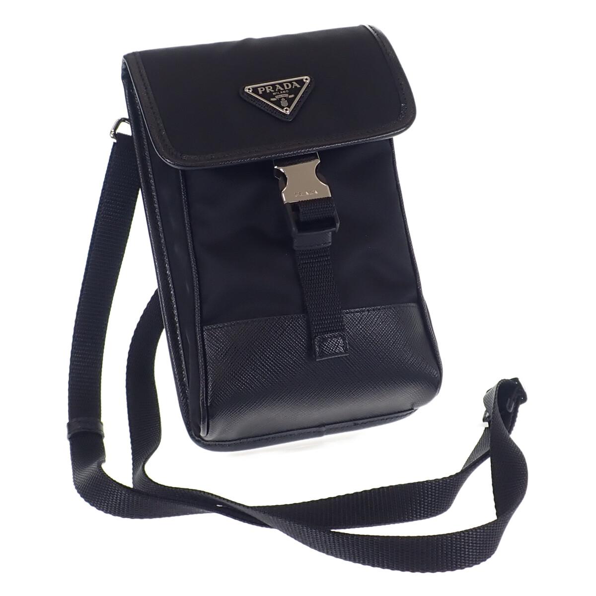 

PRADA 2ZH109 Shoulder Bag black Nylon/Safiano Women