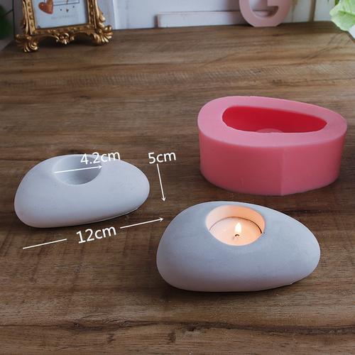 Handgemachte DIY Kerzenform Kerzenständer Zement Beton Silikon Lotus Herzförmige Aromatherapie Gips Ornamente Tropfen Kleber