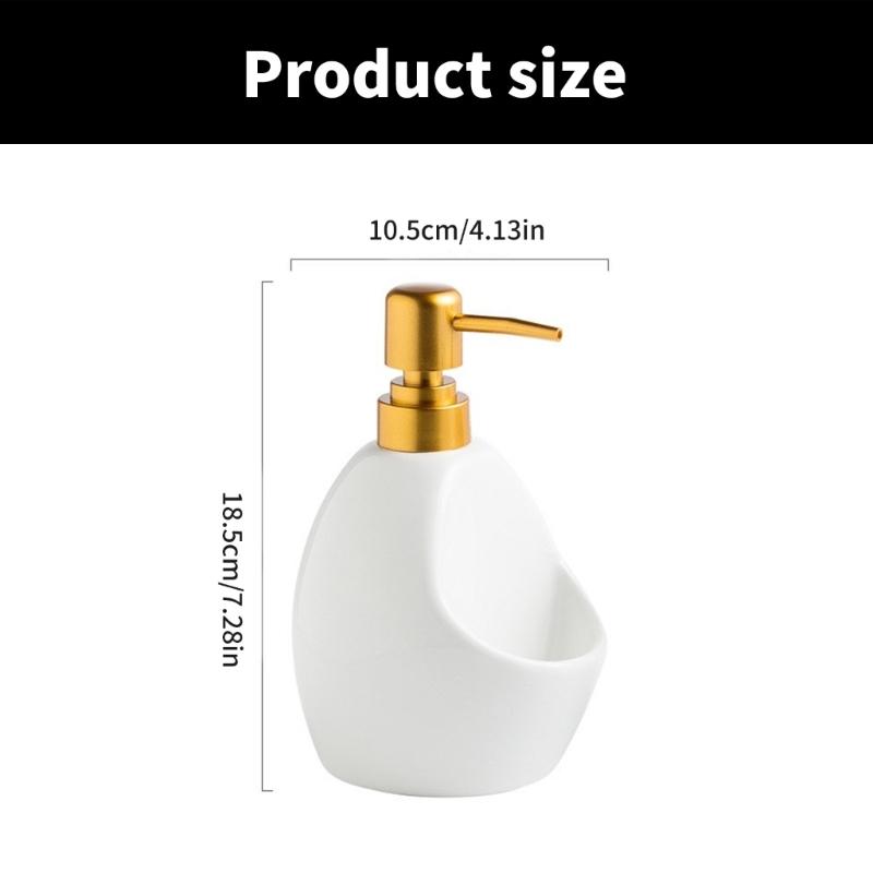 Piccolo Dispenser di Sapone Liquido, Contenitore Liquido in Ceramica Portatile per Viaggi, Igiene, Attività all'Aperto
