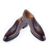 Fashion Men Dress Shoes  Formal Office Oxford Wedding Party Matches Suit Zapatos De Hombre High Grade Genuine Leather handmade Man shoes