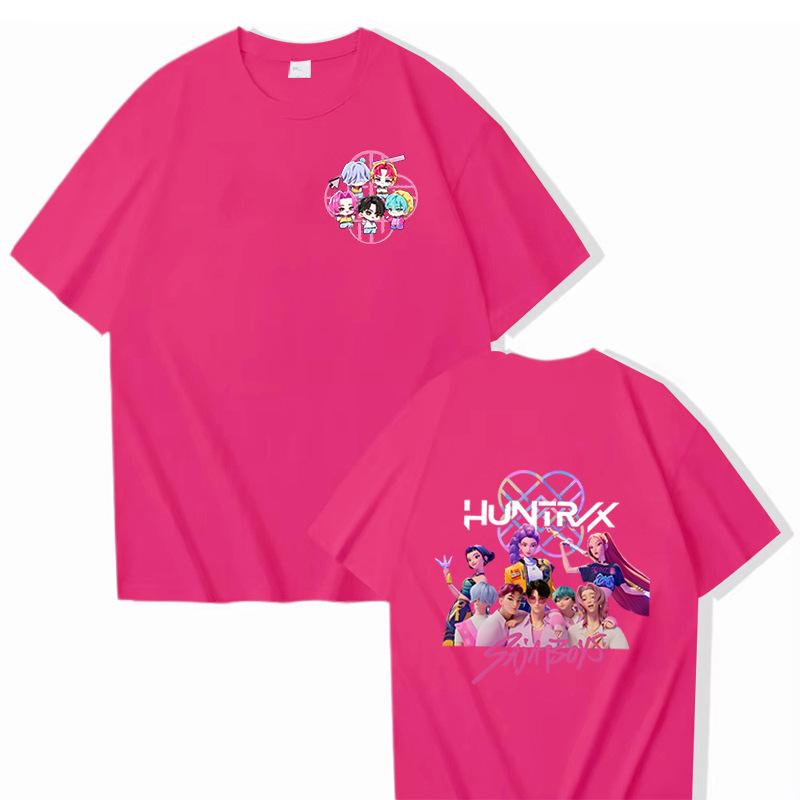 KPop Demon Hunters Women Men T Shirt Vintage Tees Short Sleeve O Neck T-Shirt Gift Idea Clothing 16 Colors