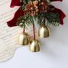 Cross-border Christmas Bell Pendant: Festive Tree Decoration with Velvet Bow