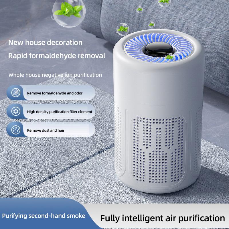 Xiaomi Negative Ion Mini Desktop Home USB Purifier Remove Smoke and Odor and Dust Particles HEPA Filter Efficient Purifying Air