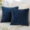 Fall Decorative Cozy Throw Pillow Covers Cases for Couch Sofa Home Decoration Solid Dyed Soft Chenille Fall Orange Cushion Cover