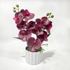 Plastic Butterfly Orchid Artificial Flower Fake Plant Flower Potted  Home Office Decoration