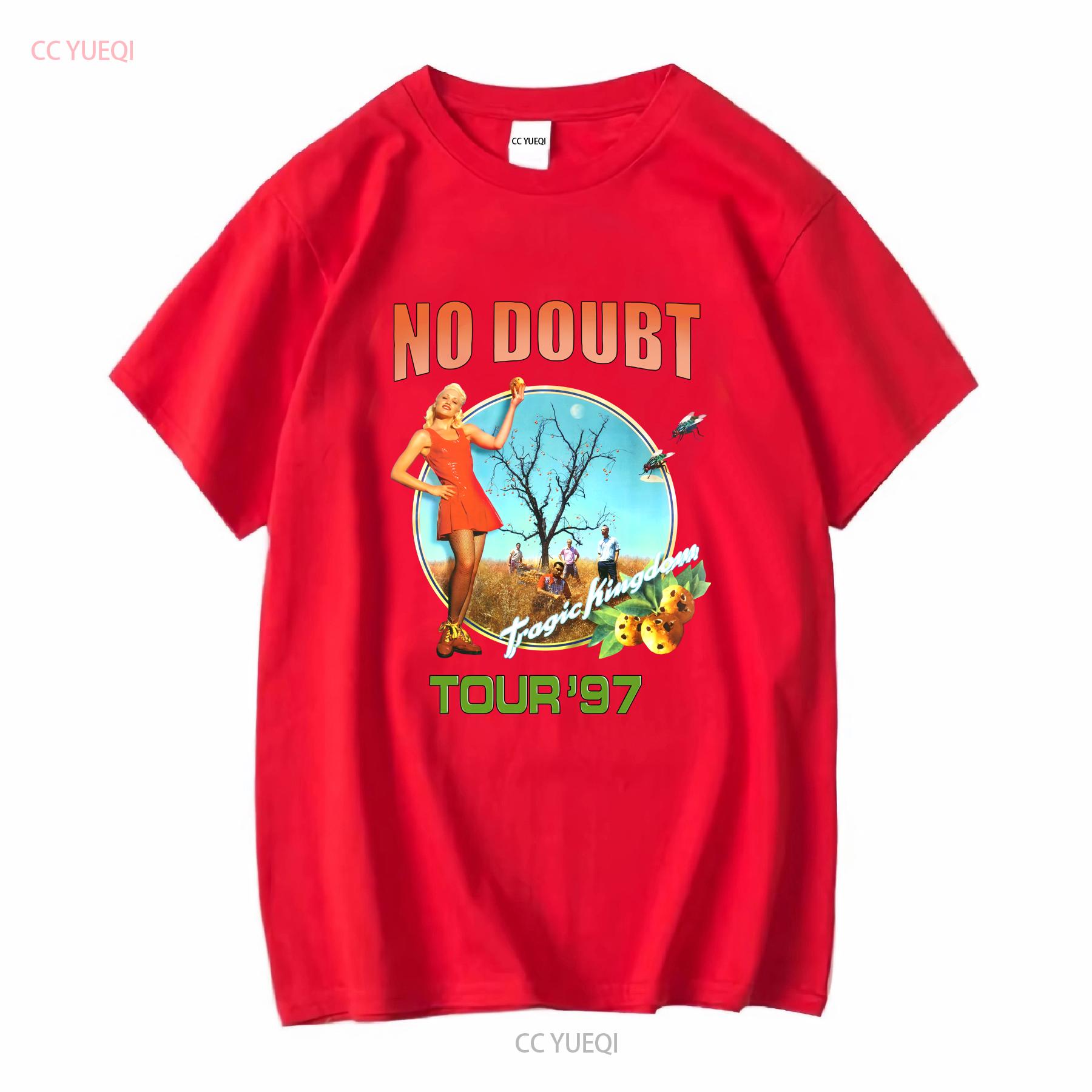 Vintage 1997 No Doubt Tour 87 White T Shirt KV10583 long sleeves vintage Washed fashion Versatile Top For Everyday Wear graphic S