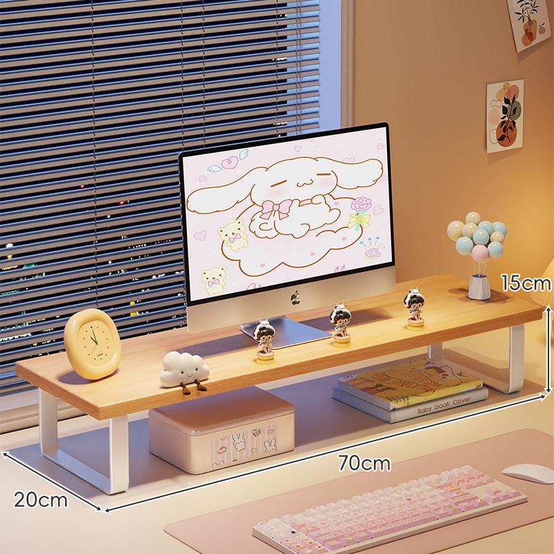 Monitor Stand with Cooling Base: Desktop and Laptop Lifting Bracket for Students