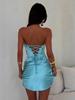 2026 Summer Sequin Strapless Mini Dress: Sleek European & American Style