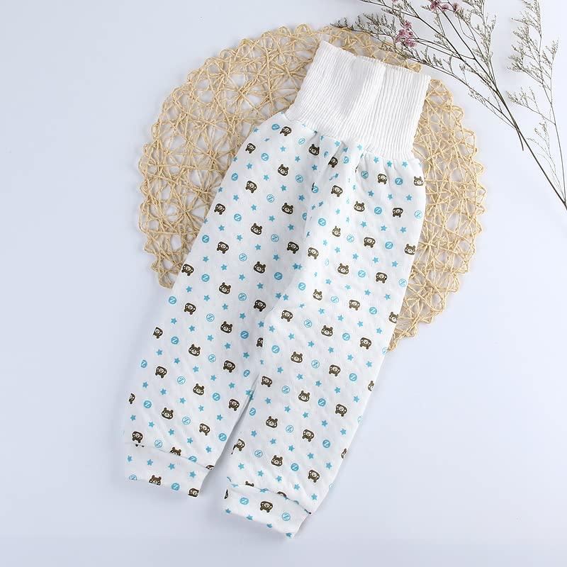 Babykoi Baby Thick Belly Warmer Top and Bottoms Front Long Bear 90cm Pajamas, Set, Opening, Spring/Autumn/Winter, Sleeves, Girls/Boys, All-Over Print,