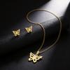 European Fashion Star & Moon Clavicle Necklace and Earring Set