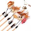 1pcs Funny Cat Toys Replaceable Feathers Funny Cat Toy Gift Set for Pet Interactive Exercise Training Toys for Cat Supplies