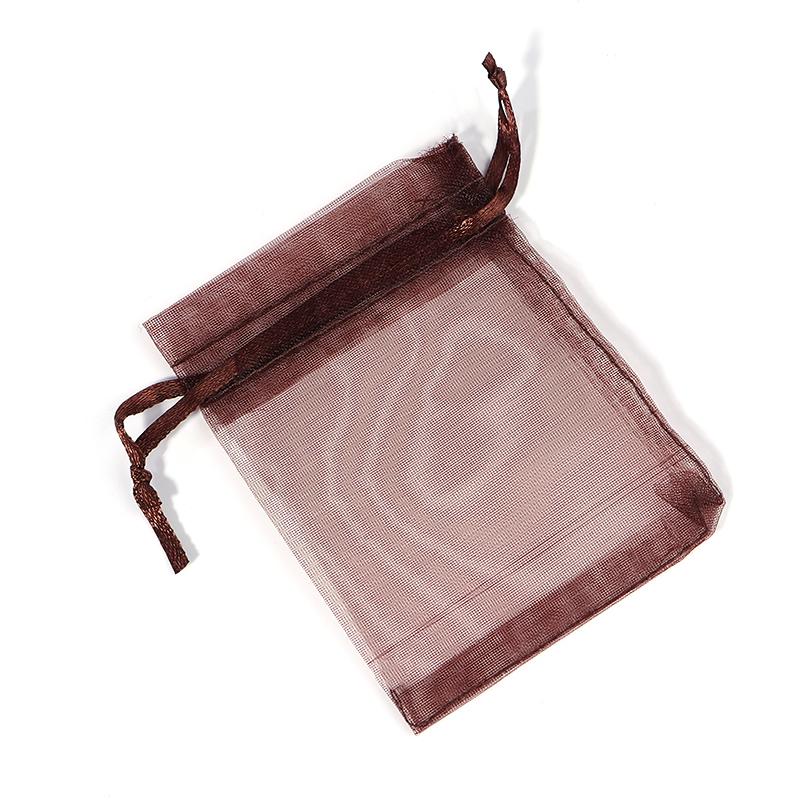 10Pcs Single Color Wedding /Ornament/Gift Wrap Yarn Bag Organza Bags Tulle Drawstring Bag Jewelry Pouches Packing Wholesale