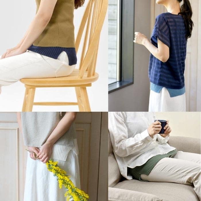 revealing belly organic made in old blue Tummy-wrapped, band, cotton, Japan,