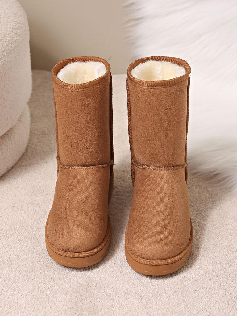Women's 2024 Elegant Snow Boots: Cozy Plus Velvet, Thickened, Warm Cotton Shoes for Autumn/Winter.