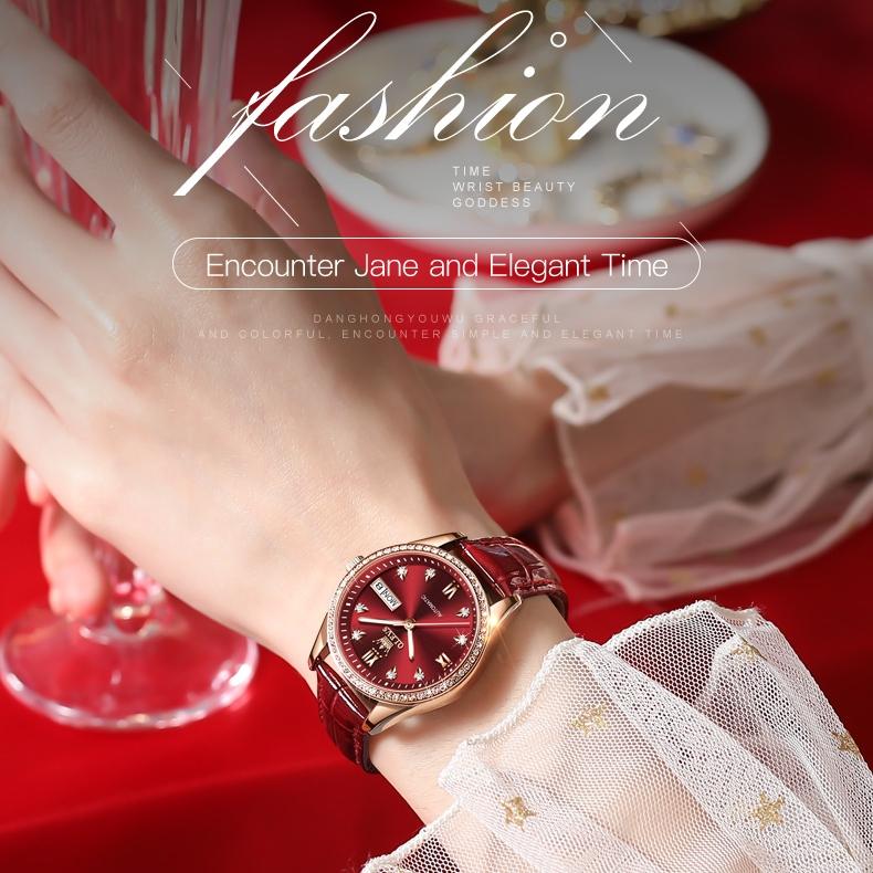 OLEVS Brand Watches Women Automatic Mechanical Watch Women's Watch Niche