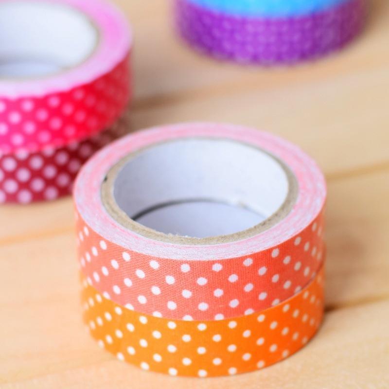10 Pcs Washi Tape Roll Decorative Sticky Paper Masking Tape Adhesive(Size:10M)