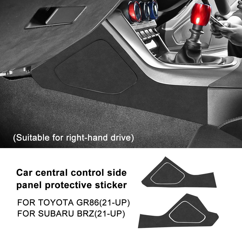 RHD LHD For Subaru BRZ Toyota GR86 2025 2025 2025 2025 Suede Protective Pad Central Control Side Sticker Interior Accessories