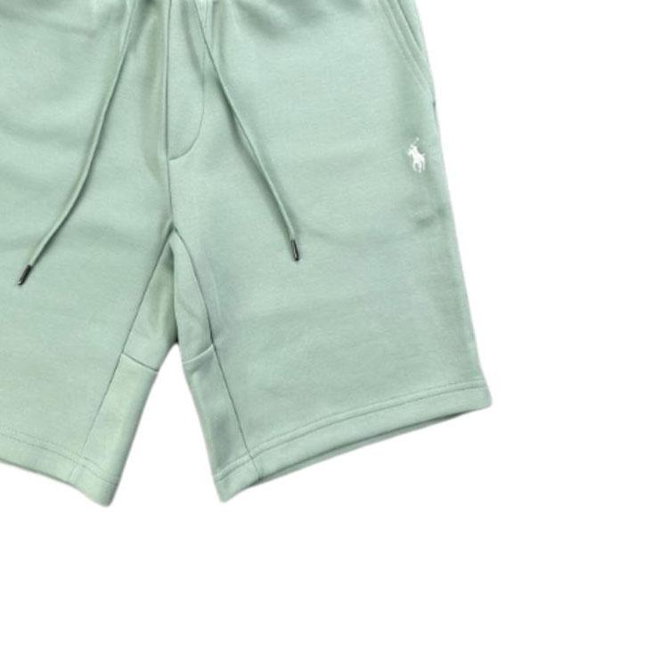 Polo Ralph Lauren Solid Color Small Pony Embroidered Lace-Up Straight Casual Shorts Men Shorts Mint-Green 710883336-028