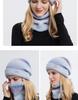 Gradient Korean-Style Knitted Hat Set: Warm, Thick, Cold-Proof with Ear Protection for Autumn & Winter