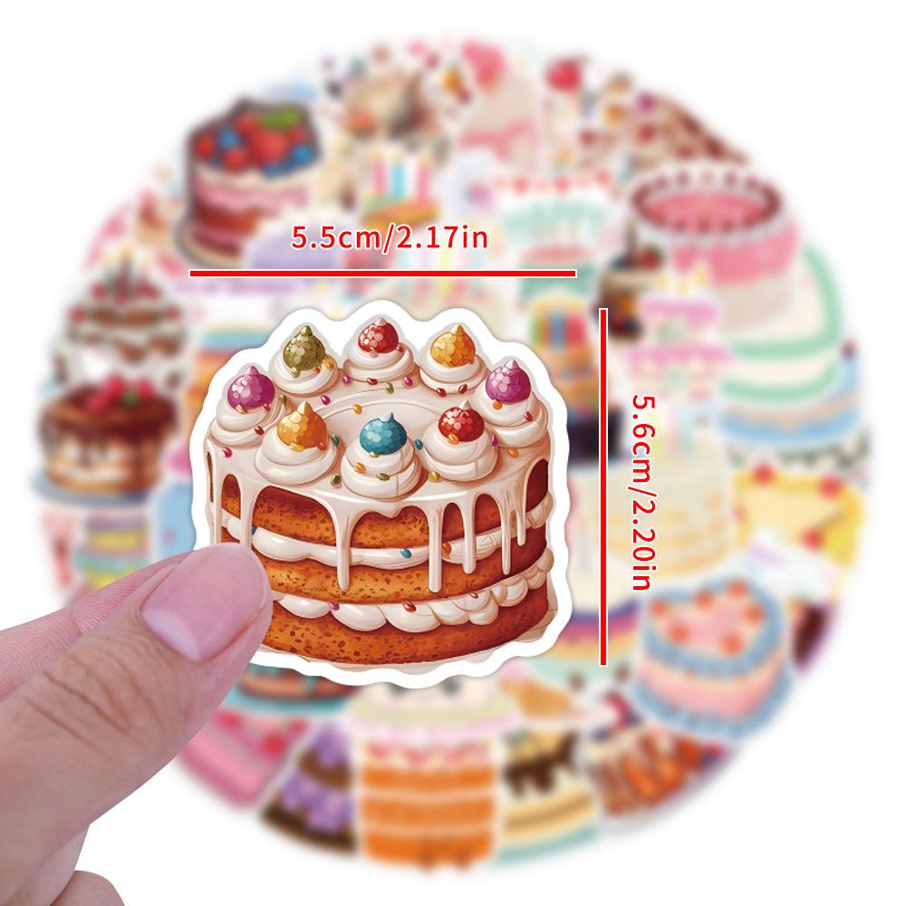 55 Geburtstagstorte Graffiti Aufkleber Dekorieren Roller Gepäck Laptop DIY Aufkleber