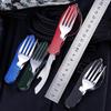 Tablespoon Set 4 In 1 Foldable Spoon Knife Fork Bottle Opener Stainless Steel Folding Pocket Kits Outdoor Tableware Set