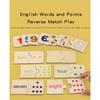 Interactive Wooden Learning Toy – Fun Animal & Number Matching Game for Shape Recognition & Early Math Skills, Ideal for Kids