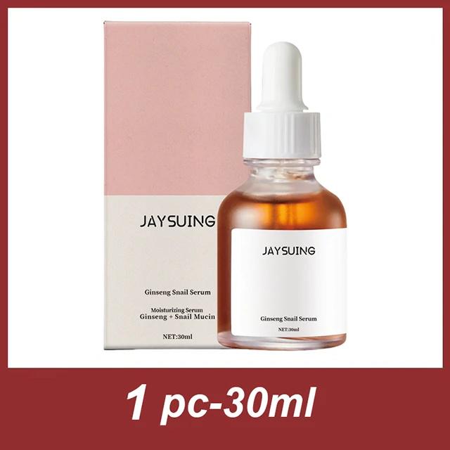 Ginseng Snail Serum Anti Wrinkle Aging Eye Face Lift Tightening Moisturising Smooth Fine Lines Brighten Korean Cosmetics 30ML