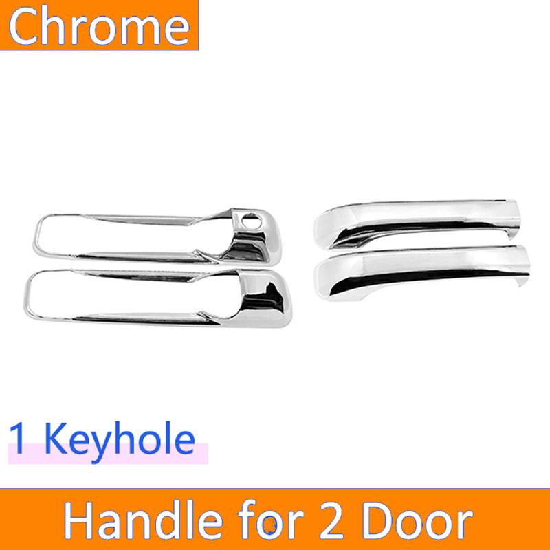 Auto Chrome For Jeep Grand Cherokee 3 III WK 2005~2010 Car Chrome Door Handle Cover ABS Exterior Styling Accessories Stickers