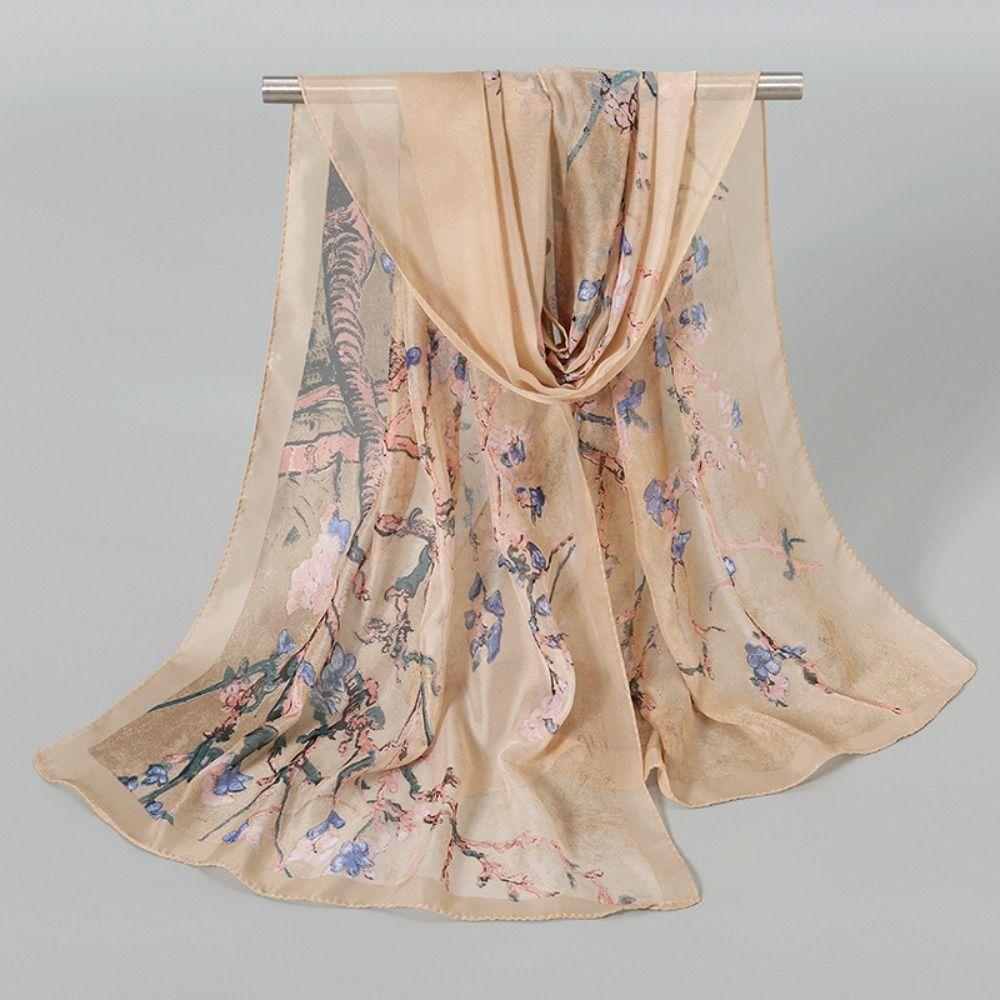 Thin Sunscreen Shawl Soft Shawl Silk New Chiffon Scarf