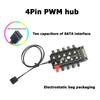 Motherboard 1 To 10pin Fan 4 Pin PWM Cooler Fan HUB Splitter Extension 12V Power Supply Socket PC Speed Controller Adapter