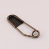 Antique Bronze Electroplated Safety Pin Brooch for Clothing, Bags, and Leather Goods