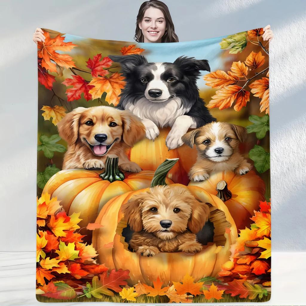 Pastoral Cute Pet Living Room Blanket Soft Throw for Living Rooms Decorative Gift with Chicken Pattern Fits Home Decoration