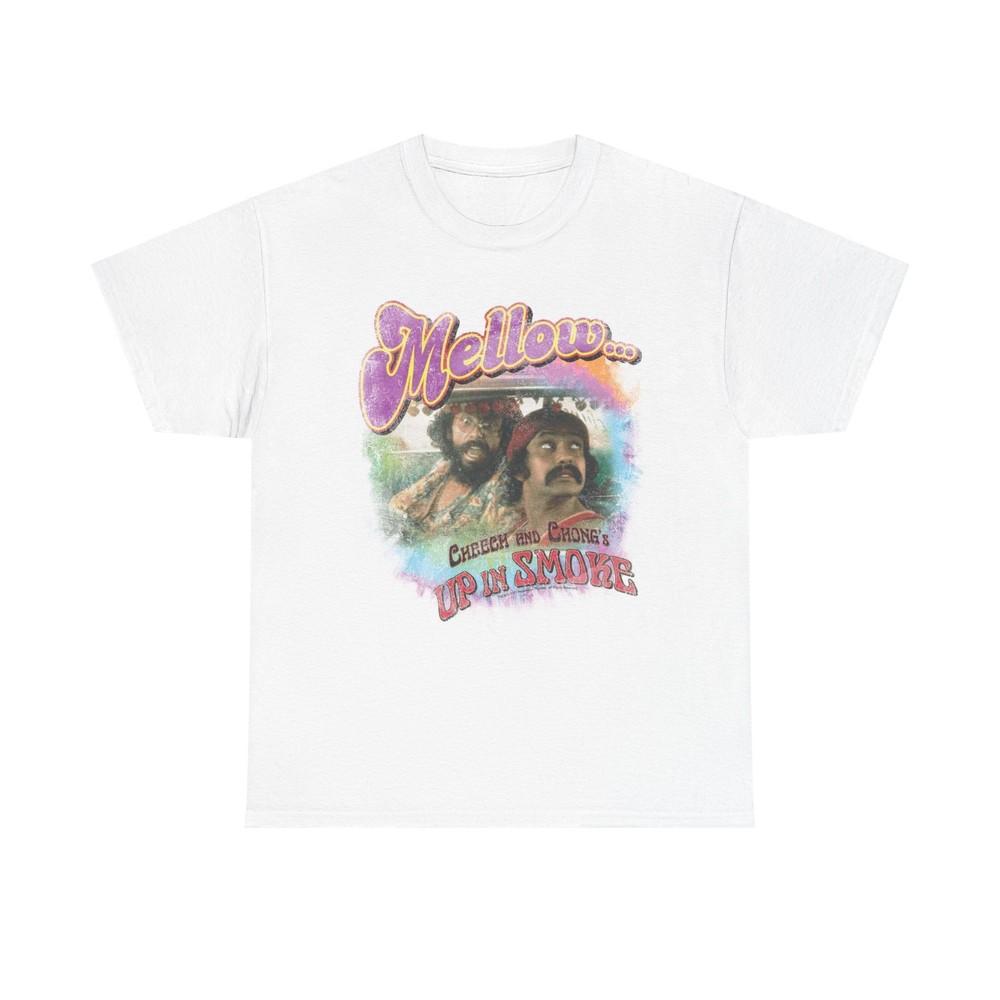 Mellow Cheech And Chong Graphic T Shirt Vintage Unisex Heavy Cotton Tee Unisex T-Shirt XXXXL