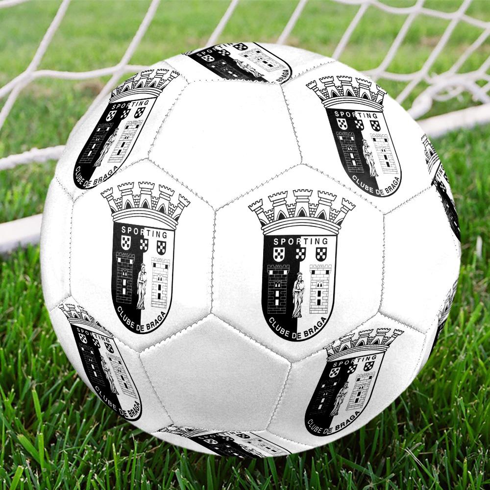 1 Stück SC Braga Größe 5 Fußball PrahaHallenfußball Ball Bunt Alle Altersgruppen Maschinengenäht PVC Wettkampfbereit Langlebig Hoher Rückprall
