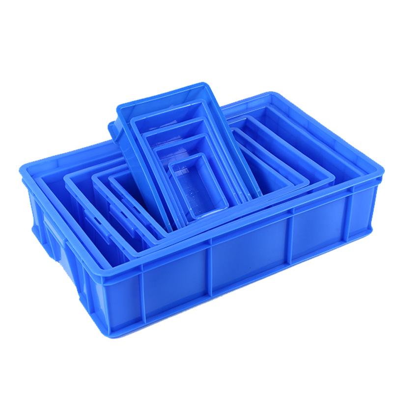Rectangular Plastic Parts Box with Thickened Walls for Hardware and Tools