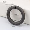 Black O-Ring Buckles Clips Zinc Alloy Round Push Trigger Snap Hooks Plated Gate Spring Carabiner