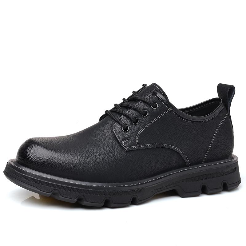 Casual men's leather shoes Fashion British Style Outdoor leisure business party Daily office street walking quality adult shoes