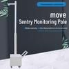 Mobile Sentry Adjustable Solar-Powered Monitoring Pole: 3m Bullet/Dome Camera with Waterproof Box