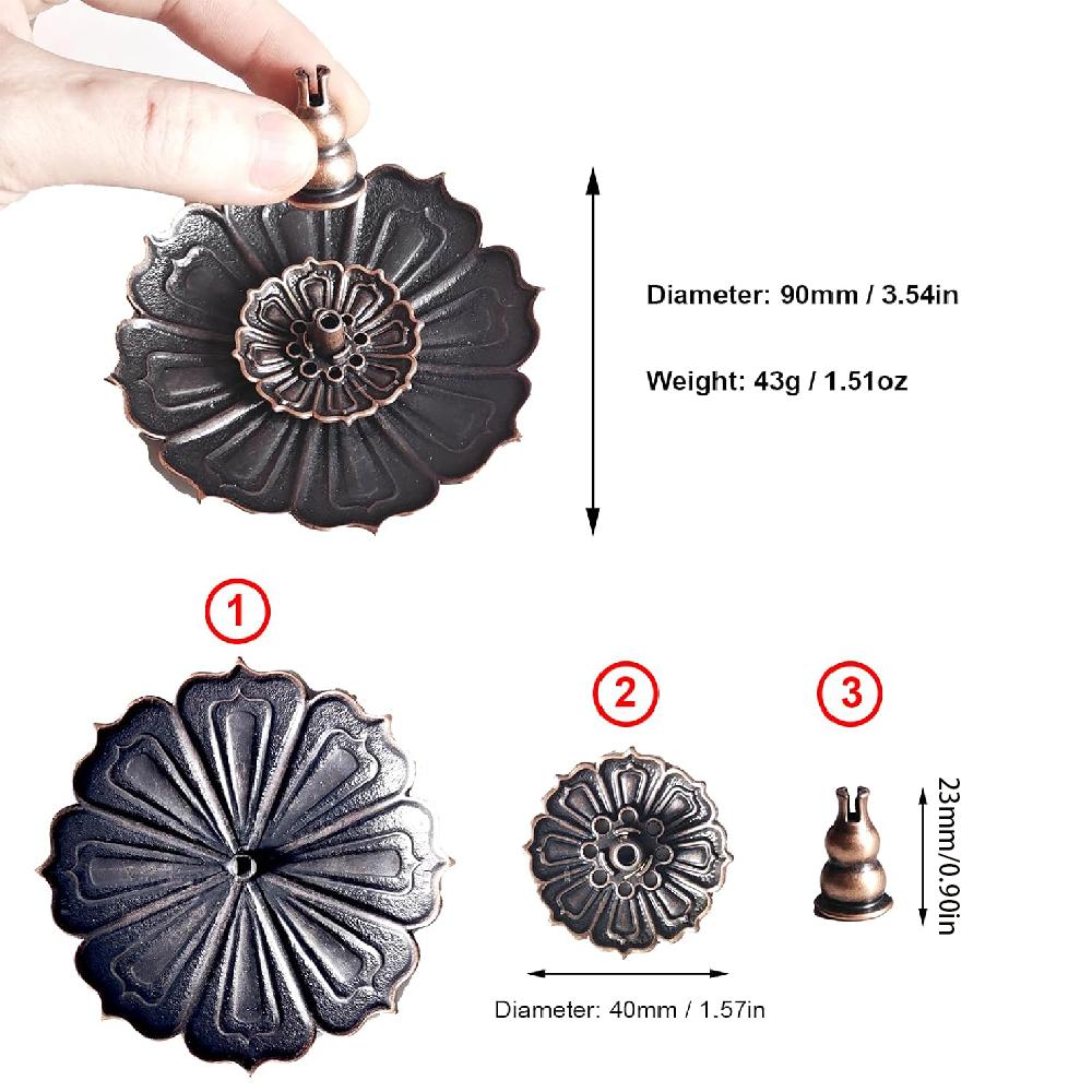 1Pcs Porous Lotus Zen Line Incense Insertion  Incense Holder Sandalwood Burner Lncense Plate Tray Retro Home Decorations